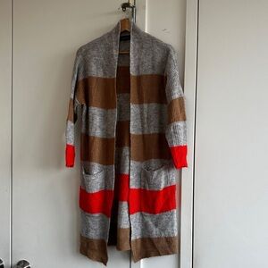 Anthropologie brand long striped sweater